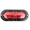 Truck-Lite 60 Series, Led, Red, Oval, 26 Diode, Stop/Turn/Tail, Black Flange Mount, Fit N Forget S.S., 12V 60256R - alternate 3